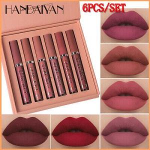 KOKY 6Pcs/Set Matte Lipstick Set Long Lasting Lip Gloss Non-Stick Cup Liquid Lipstick