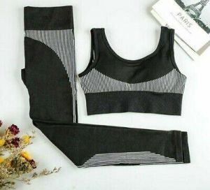 KOKY Workout Seamless Sportswear Yoga Set Clothes For Women Leggings Push Up Bra Wear
