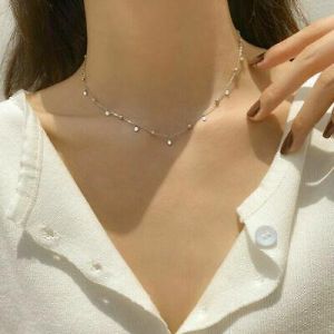KOKY תכשיטים/Accessories Women Fashion 925 Silver,Rose Gold Clavicle Chain Pendant Necklace Charm Jewelry