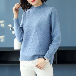 KOKY Beautiful Pink Turtleneck Sweater Women 2019 Autumn Winter Long Sleeve Pullover Sweater Female Knitted Tops Jumper Ladies
