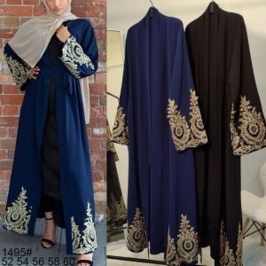 KOKY מוצרים של מוסלמים Kaftan Dubai Abaya Kimono Cardigan Muslim Hijab Dress Turkish Saudi Arabia African Dresses For Women Caftan Robe Islam Clothing