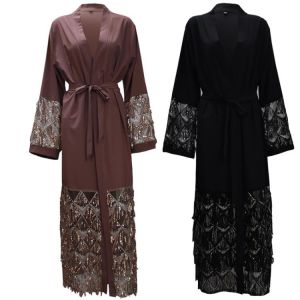 KOKY מוצרים של מוסלמים Abayas For Women Muslim Fashion Hijab Dress Jilbab Kaftan Abaya Dubai Turkey Kimono Cardigan Robe Femme Plus Size Islam Clothing