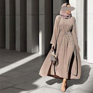 KOKY מוצרים של מוסלמים Open Abaya Dubai Turkey Islam Bangladesh Arabic Muslim Sets Hijab Prayer Long Dress For Women Robe Longue Kimono Femme Musulmane