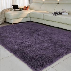 FAMIFUN Shaggy Tie-dye Carpet Living room/Bedroom Carpets Plush Floor Fluffy Mats Kids Room Faux Fur Area Rugs Silky Rug