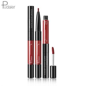 Double-Ended Matte Lip Gloss Lip Liner 36 Colors Long-Lasting Waterproof Sexy Cosmetics Make-Up