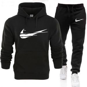 KOKY בגדים לגברים Tracksuit men fashion Hoodie suit brand print autumn casual Hoodie+pants men suit sports two piece Men Clothes Sportswear Set
