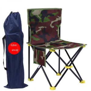 KOKY ציוד של רכבים/טיולים Outdoor Fishing Chair Folding Chair Camouflage Backrest Camping Barbecue Beach Chair Fishing Tackle Furniture Portable Sketch