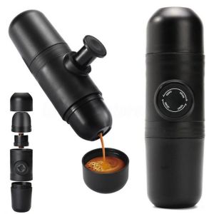 KOKY ציוד של רכבים/טיולים Manual Coffee Maker Hand Operated Espresso Machine Pot Portable Outdoor Coffee Maker For Car Travel Camping Hiking Home Office
